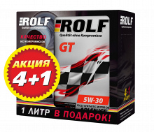 Товар ROLF GT SAE 5W-30 API SN/CF, 4L+1L